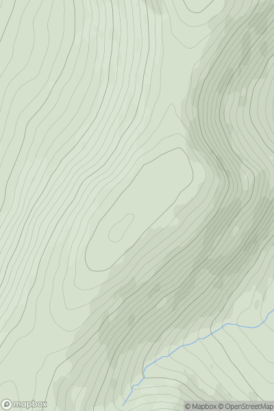 Thumbnail image for Bow Middle Top showing contour plot for surrounding peak