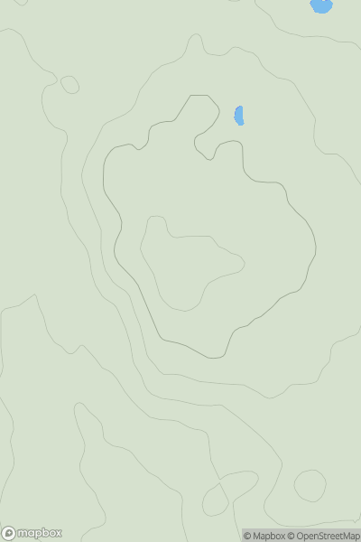 Thumbnail image for Nedge Hill showing contour plot for surrounding peak