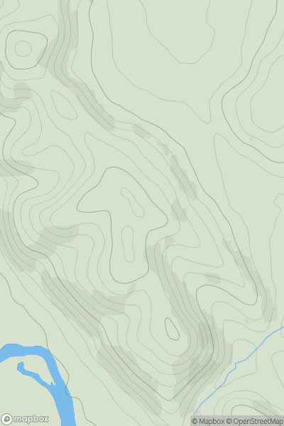 Thumbnail image for Fownhope Park showing contour plot for surrounding peak