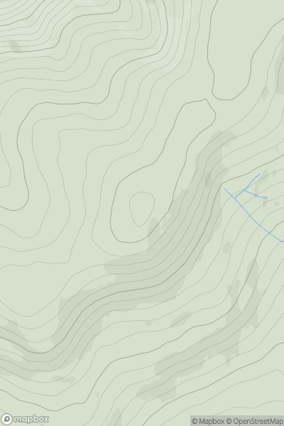 Thumbnail image for Craigenreoch showing contour plot for surrounding peak