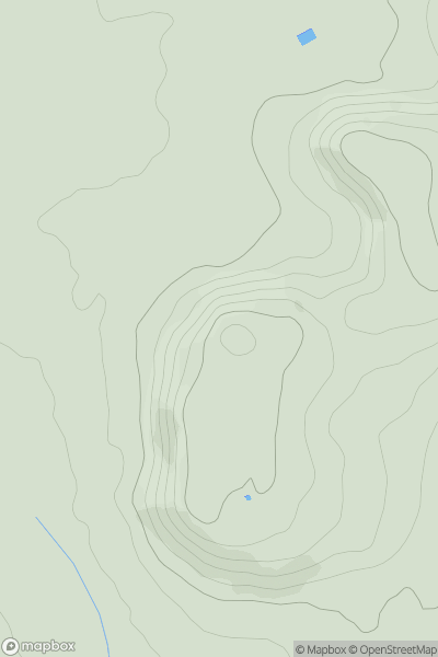 Thumbnail image for Oliver's Point showing contour plot for surrounding peak