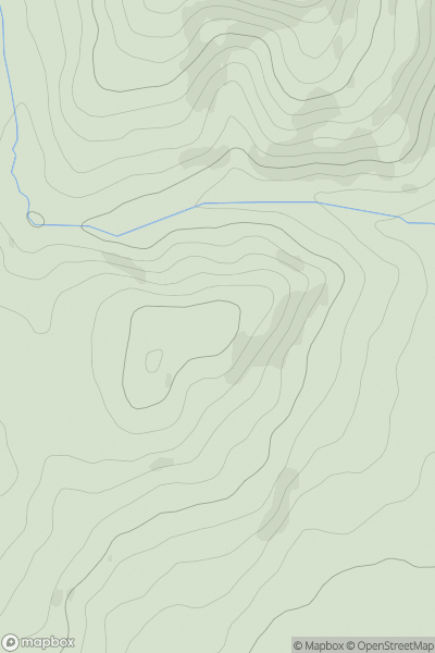 Thumbnail image for Nottwood Hill showing contour plot for surrounding peak