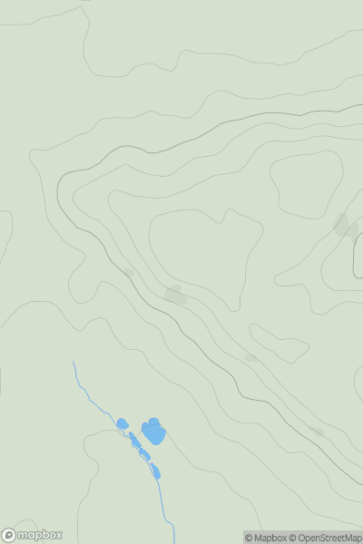 Thumbnail image for Wall Hills showing contour plot for surrounding peak