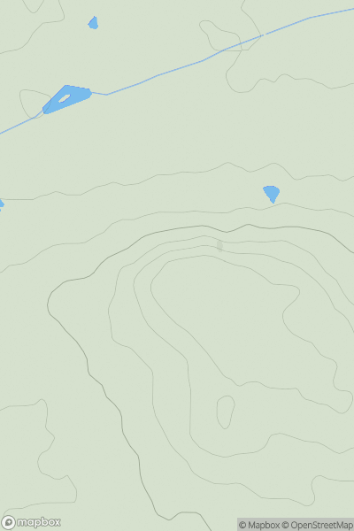 Thumbnail image for Burghill showing contour plot for surrounding peak