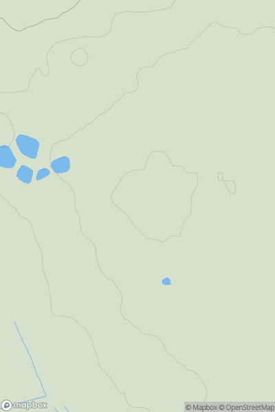 Thumbnail image for Berriewood Hill showing contour plot for surrounding peak