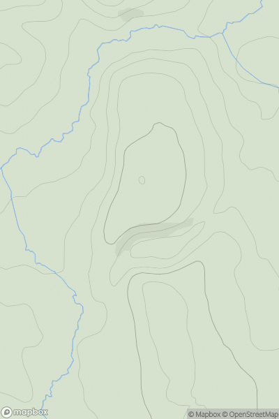 Thumbnail image for Chibler's Hill showing contour plot for surrounding peak