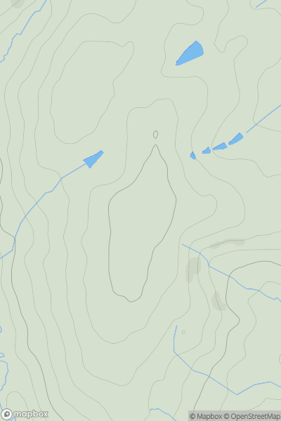 Thumbnail image for Kingsland Hill showing contour plot for surrounding peak