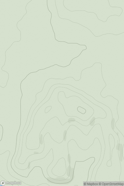 Thumbnail image for Ever Hill showing contour plot for surrounding peak