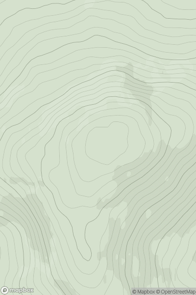 Thumbnail image for Cairnharrow showing contour plot for surrounding peak