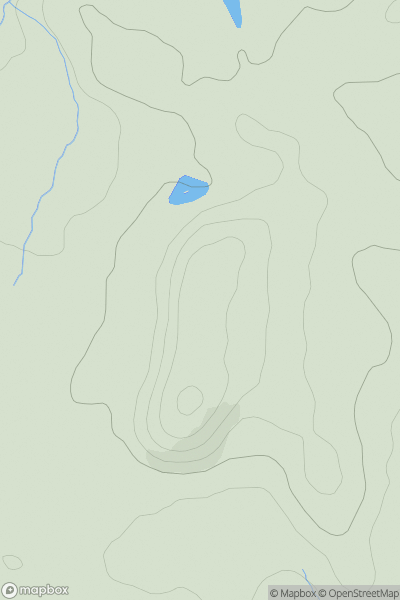 Thumbnail image for Sarn Hill showing contour plot for surrounding peak