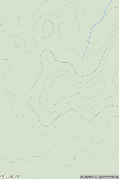 Thumbnail image for Rodway Hill showing contour plot for surrounding peak