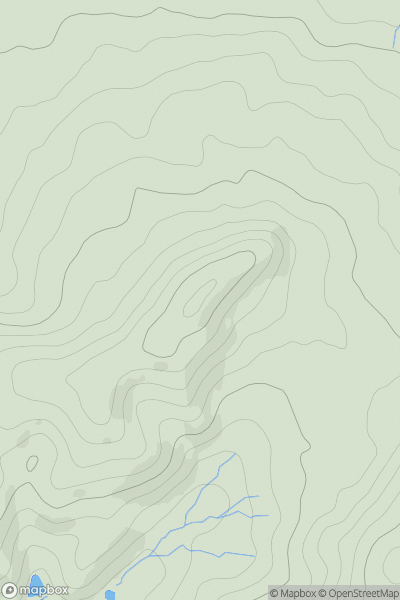 Thumbnail image for The Four Stones showing contour plot for surrounding peak
