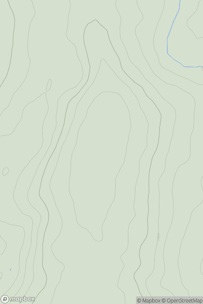 Thumbnail image for Temple Guiting Hill showing contour plot for surrounding peak