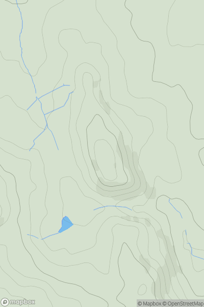 Thumbnail image for Rednal Hill showing contour plot for surrounding peak