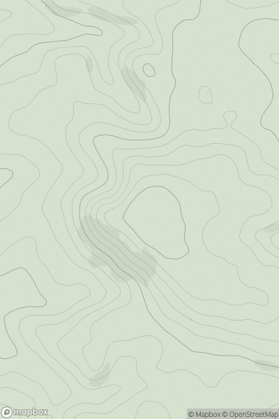 Thumbnail image for Pulpit Hill showing contour plot for surrounding peak