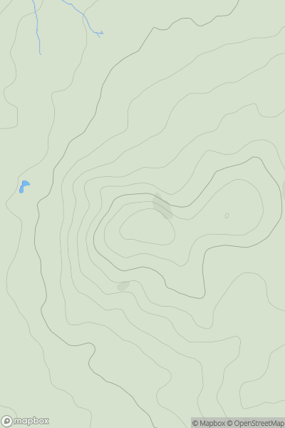 Thumbnail image for Wychbury Hill showing contour plot for surrounding peak