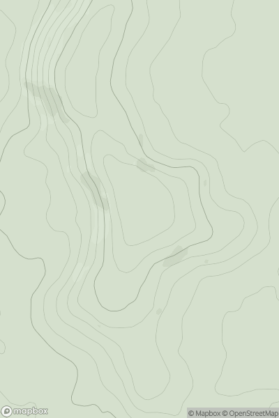 Thumbnail image for Aldbury Nowers showing contour plot for surrounding peak