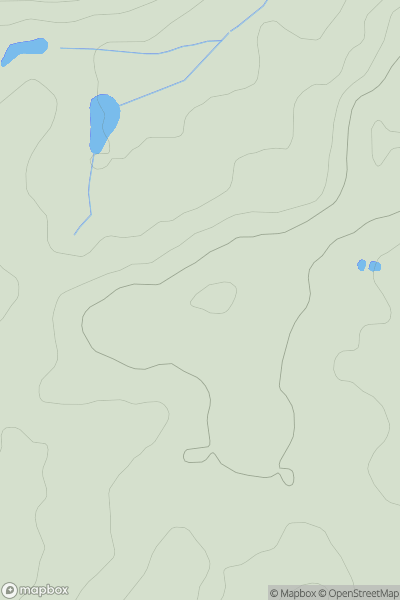 Thumbnail image for Cold Overton Hill showing contour plot for surrounding peak