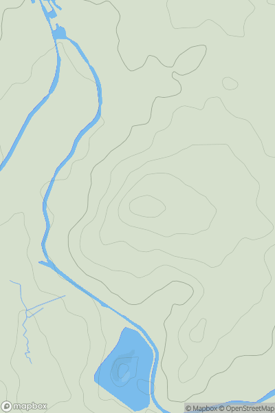 Thumbnail image for Netherton Hill showing contour plot for surrounding peak