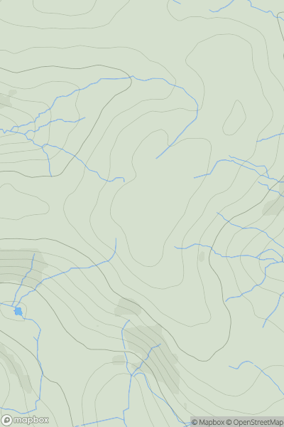 Thumbnail image for Troweir Hill showing contour plot for surrounding peak
