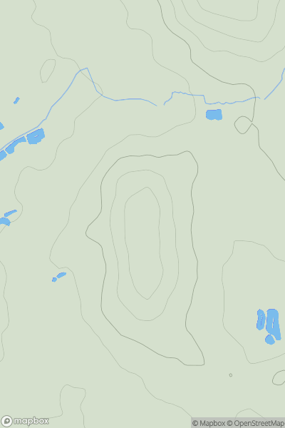Thumbnail image for Moorgreen Hill showing contour plot for surrounding peak