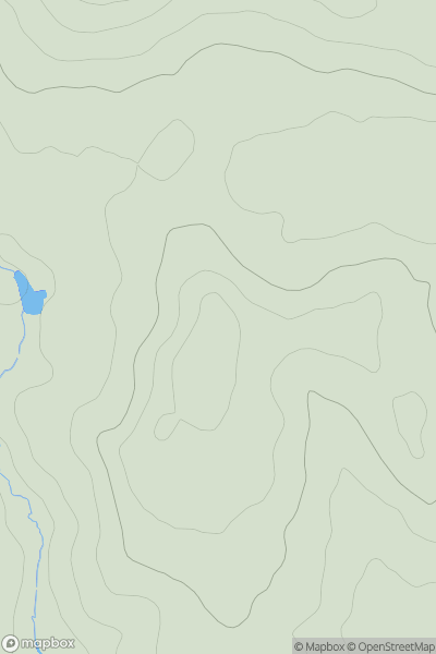 Thumbnail image for Moor Hill showing contour plot for surrounding peak