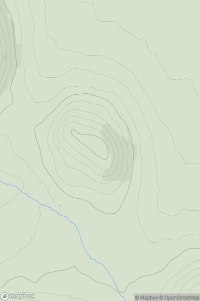 Thumbnail image for Dixton Hill showing contour plot for surrounding peak