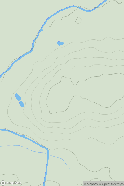 Thumbnail image for Napton Hill showing contour plot for surrounding peak