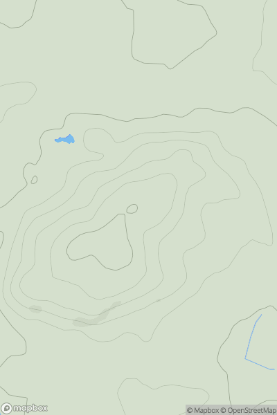 Thumbnail image for Bannam's Wood showing contour plot for surrounding peak