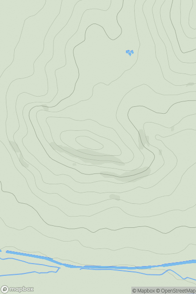 Thumbnail image for Doverow Hill showing contour plot for surrounding peak