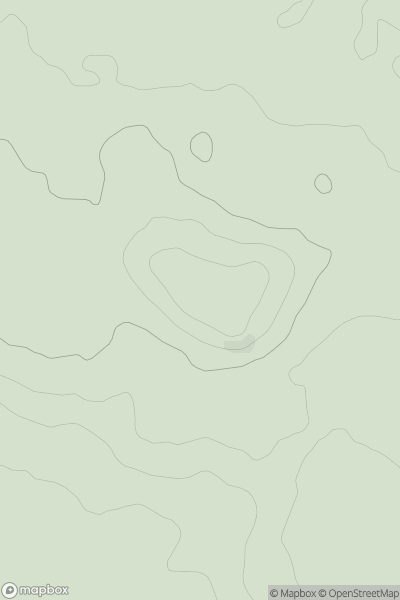 Thumbnail image for Slawston Hill showing contour plot for surrounding peak