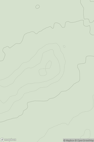 Thumbnail image for Billington Hill showing contour plot for surrounding peak
