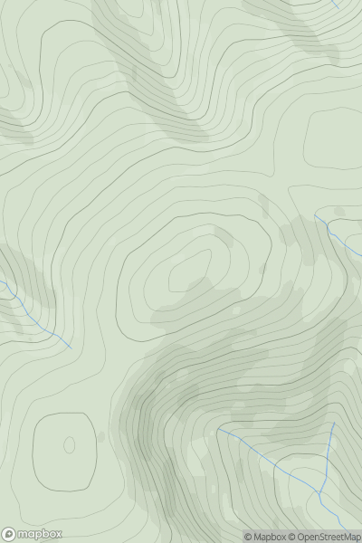 Thumbnail image for Green Lowther showing contour plot for surrounding peak