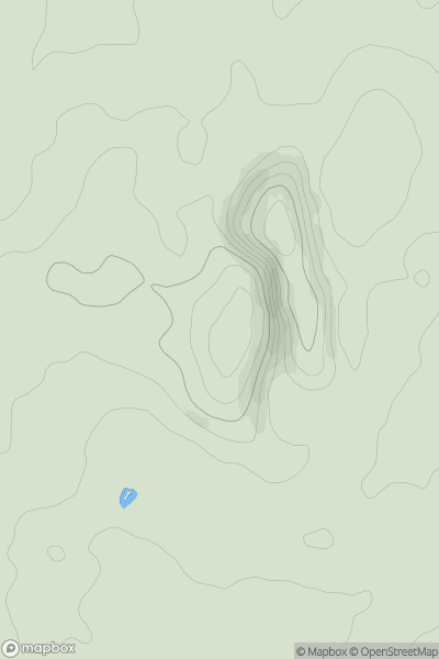 Thumbnail image for Breedon Hill showing contour plot for surrounding peak