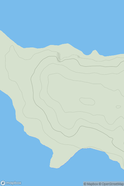 Thumbnail image for Hambleton Hill showing contour plot for surrounding peak