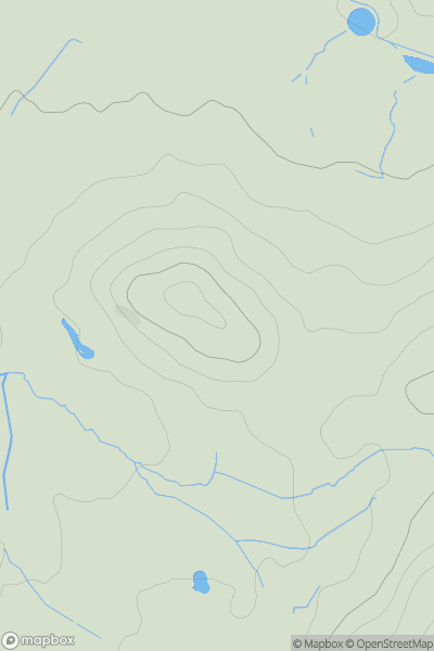 Thumbnail image for Nut Hill showing contour plot for surrounding peak