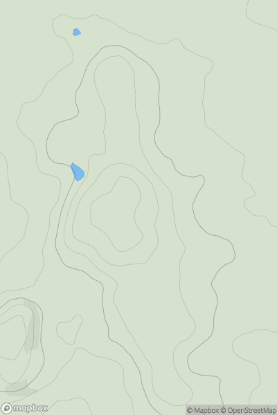 Thumbnail image for Piper's Hill showing contour plot for surrounding peak