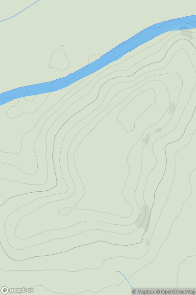 Thumbnail image for Sandhurst Hill showing contour plot for surrounding peak