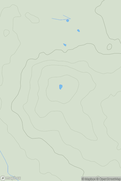 Thumbnail image for Barn Hill showing contour plot for surrounding peak