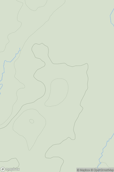 Thumbnail image for Crutch Hill showing contour plot for surrounding peak