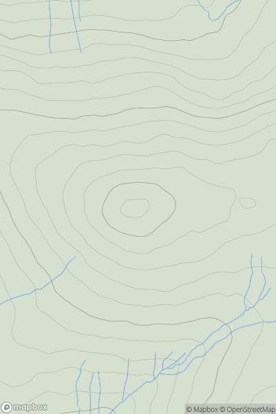 Thumbnail image for White Tor showing contour plot for surrounding peak