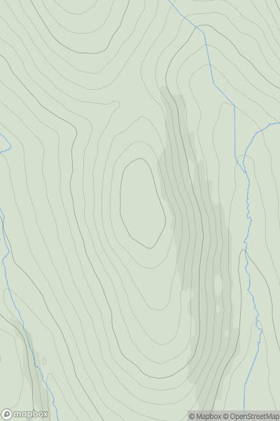 Thumbnail image for Challacombe Down showing contour plot for surrounding peak