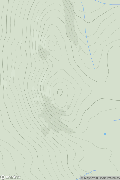 Thumbnail image for Chinkwell Tor showing contour plot for surrounding peak