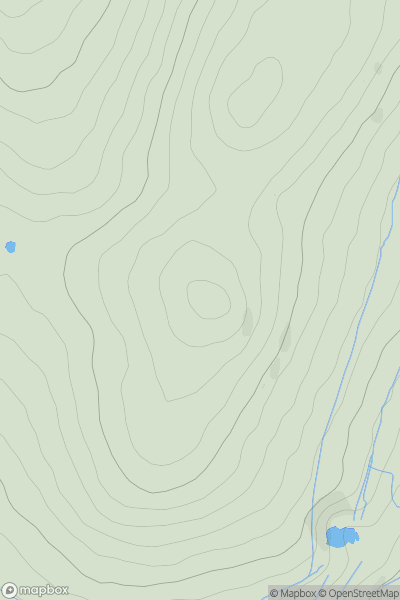 Thumbnail image for Great Staple Tor showing contour plot for surrounding peak
