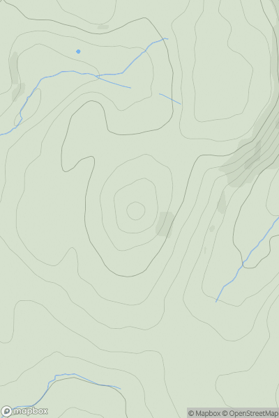 Thumbnail image for Bellever Tor showing contour plot for surrounding peak