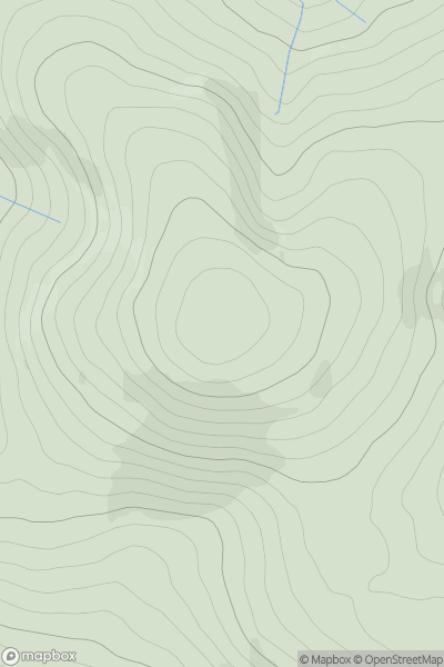 Thumbnail image for Blacklorg Hill showing contour plot for surrounding peak