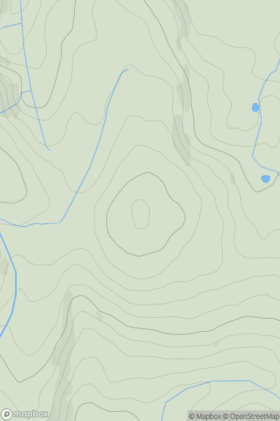 Thumbnail image for Heatree Down showing contour plot for surrounding peak