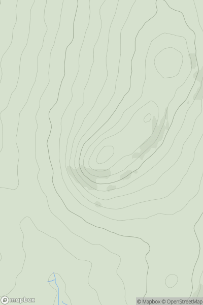 Thumbnail image for Rough Tor showing contour plot for surrounding peak