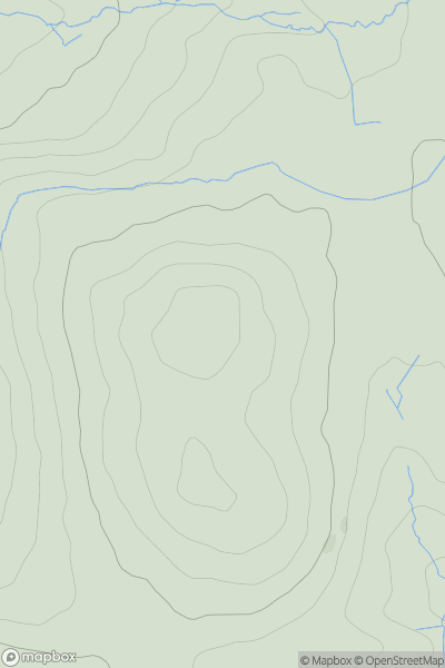 Thumbnail image for Leeden Tor showing contour plot for surrounding peak