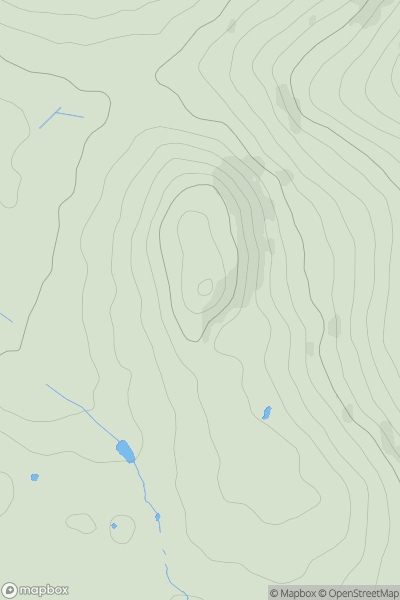 Thumbnail image for Stowe's Hill showing contour plot for surrounding peak